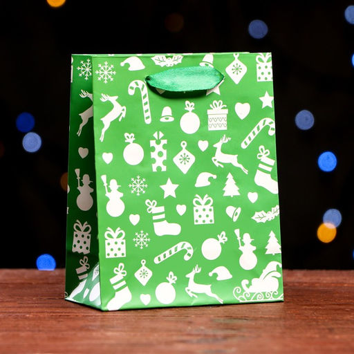 Цена за 12 шт. Пакет ламинированный Праздник 11,5 х 14,5 х 6 см - Simaland фото 3