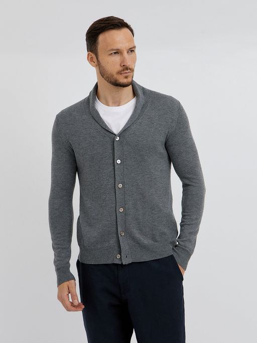 мужской базовый кардиган на пуговицах - Glenfield фото 12