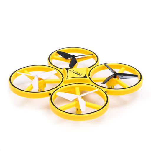Квадрокоптер радиоуправляемый DRONE, подсветка, работает от аккумулятора, цвет жёлтый - Simaland фото 4