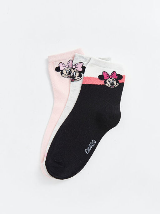 Minnie Mouse Desenli K?z ?ocuk Soket ?orap 3l? - Waikiki фото 2