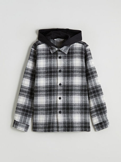 Kap??onlu Ekose Erkek ?ocuk G?mlek