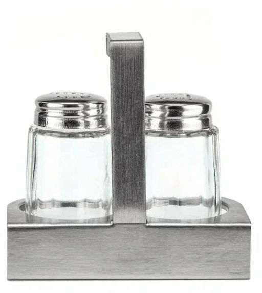 Набор для специй 3 предмета: солонка 1х40мл, перечница 1х40мл, подставка (LR08-00) /LARA/  фото 4