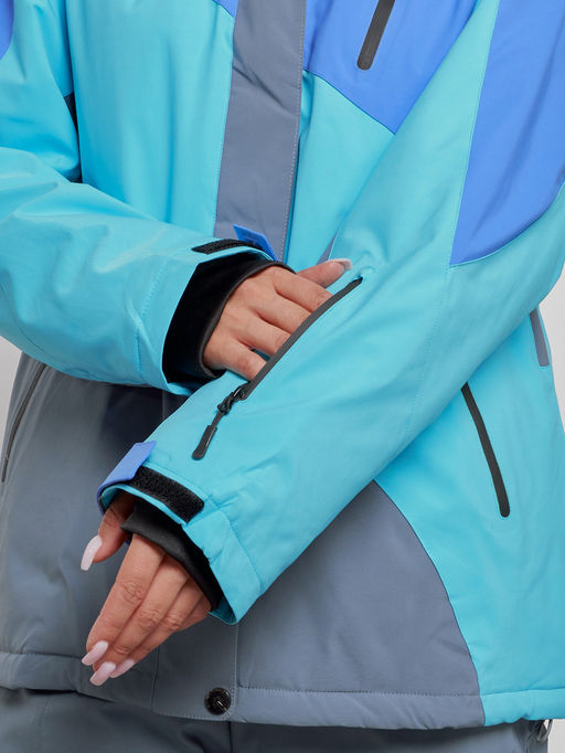 Горнолыжный костюм женский большого размера зимний синего цвета 02308S - Chunmai фото 8