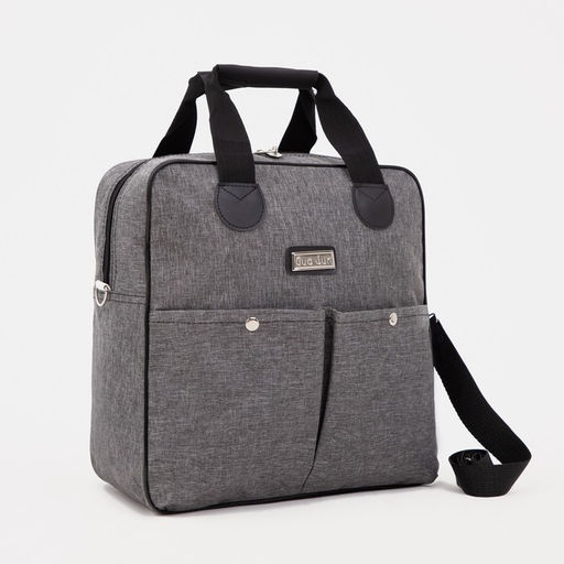 Сумка дорожная 2 в 1 на колёсах 20, отдел на молнии, 4 наружных кармана, цвет серый - Simaland фото 6