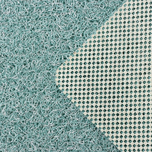 Коврик придверный SAVANNA, грязезащитный, 45×75 см, бирюзовый