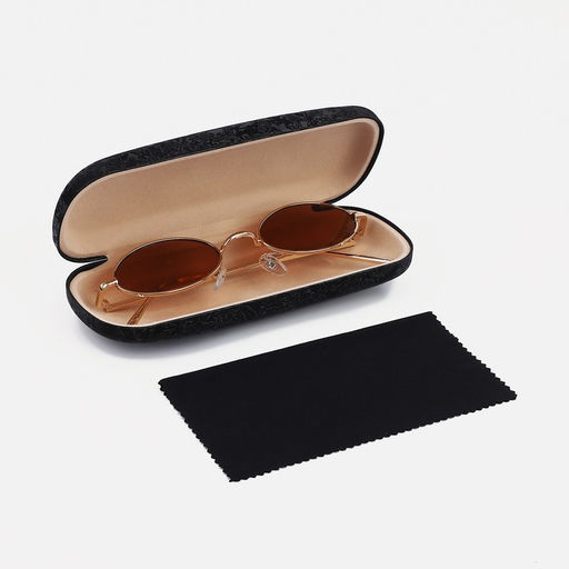 Футляр для очков хлопушка, салфетка, цвет чёрный - Simaland фото 6