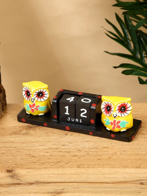 Календарь настольный Совушки, 1966 см, дерево, чёрно-жёлтый - Simaland фото 4