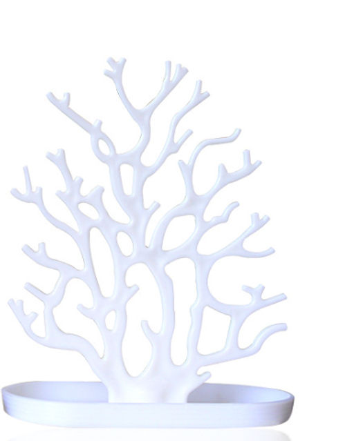 Подставка для украшений 23х30 см с бортиком белая / 126W /уп 50/