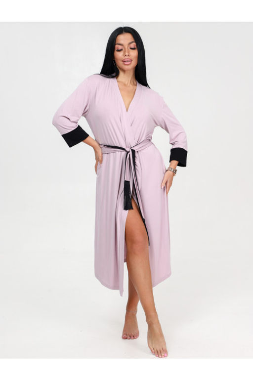 Халат запашной из вискозы арт.Х-32.02 сухая роза - Хороший трикотаж фото 9