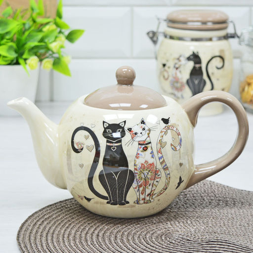 Чайник заварочный Парижские коты 900 мл. 358-1723 - Арти-м фото 2