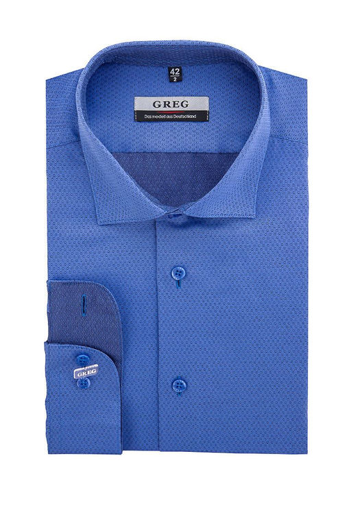 Сорочка мужская длинный рукав GREG 223/199/1079/ZV/1  фото 6