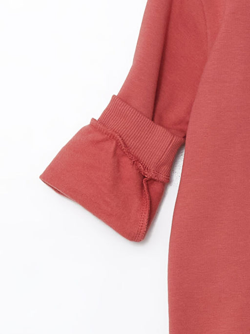 Bisiklet Yaka Uzun Kollu Bask?l? K?z Bebek Sweatshirt - Waikiki фото 2