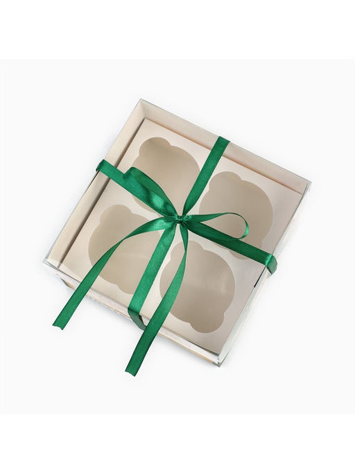 Цена за 5 шт. Коробка для капкейка 23 февраля, 16?16?10 см