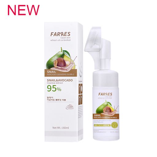 FARRES /9129/ Очищающая пенка с Улиточным муцином и экст.Авокадо 160мл. (12)