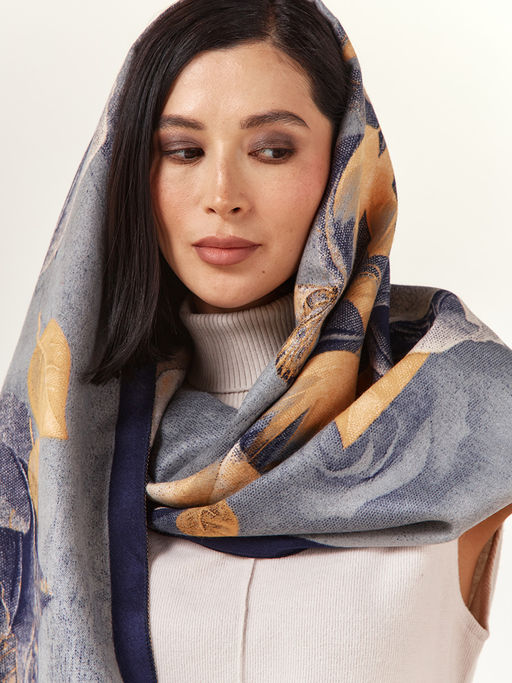 Палантин в составе шерсть и кашемир