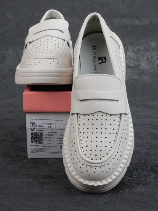 03-YD10-1D LT. BEIGE Лоферы женские (натуральная кожа)