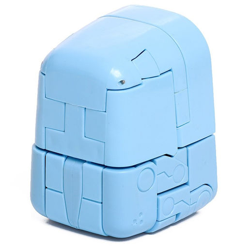 Робот-часы Щенок, трансформируется в будильник, работает от батареек, цвет голубой - IQ BOT фото 7