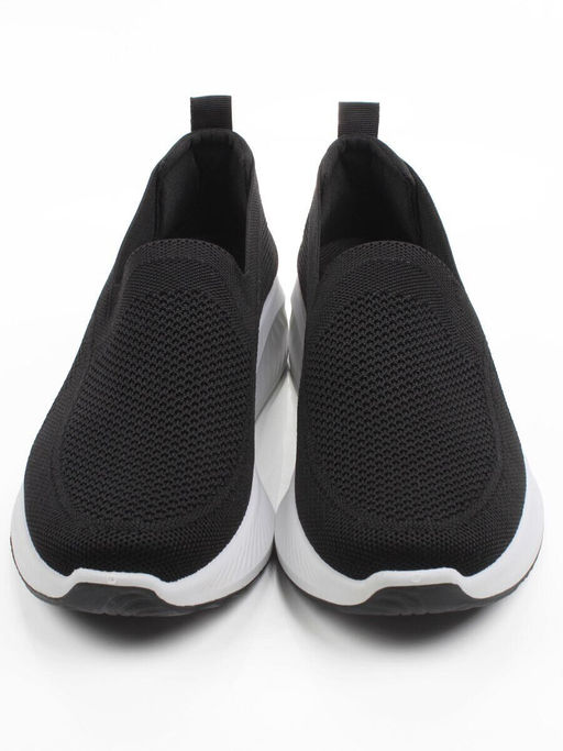 05-TEX-D04-02 BLACK Полуботинки спортивные летние мужские (текстиль)