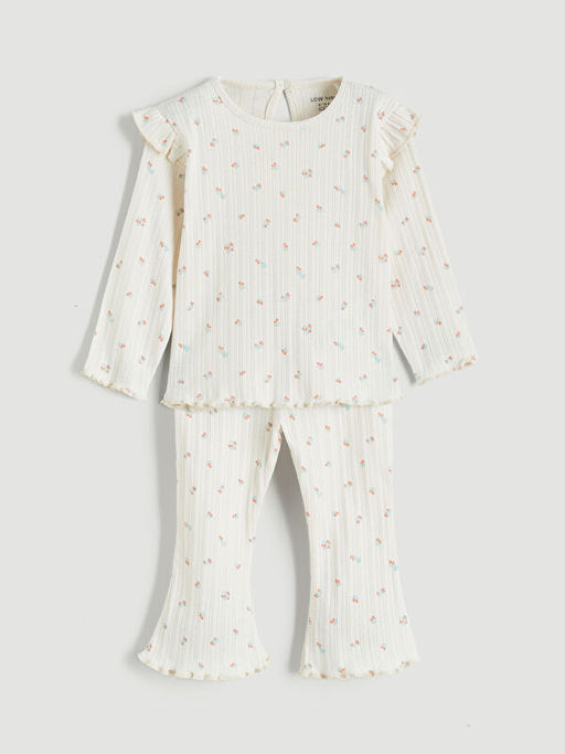 ?i?ekli K?z Bebek Ti??rt ve Tayt