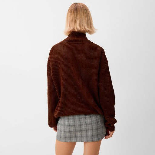 Кардиган на пуговицах женский MINAKU: Casual Collection, цвет шоколад, размер 50