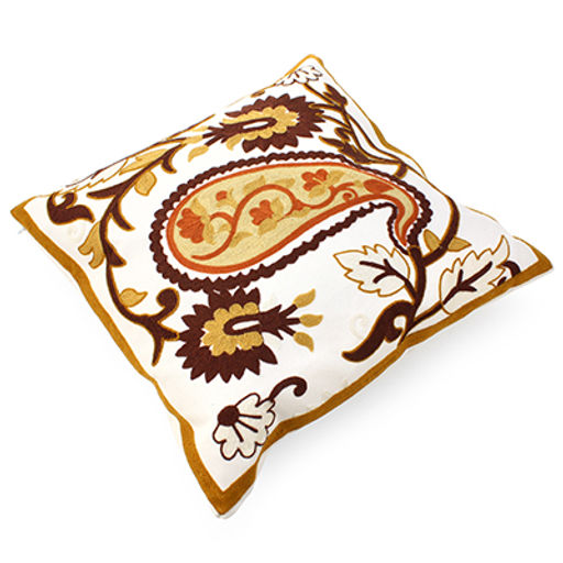 Наволочка декоративная 45х45см Мармарис плотный х/б, вышивка, на молнии (Китай) - Домашняя мода фото 9