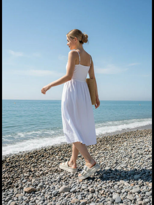 Шлепанцы на высокой платформе ЭВА