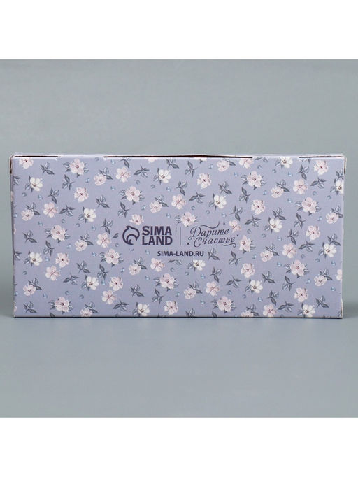 Цена за 5 шт. Коробка для капкейка, кондитерская упаковка, 2 ячейки «Паттерн», 16×8×11.5 см