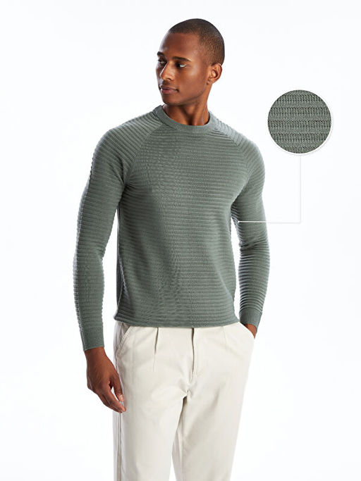 Bisiklet Yaka Erkek Triko Kazak