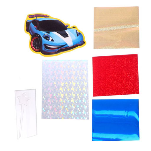 Аппликация фольгой Крутая тачка - Школа талантов фото 3