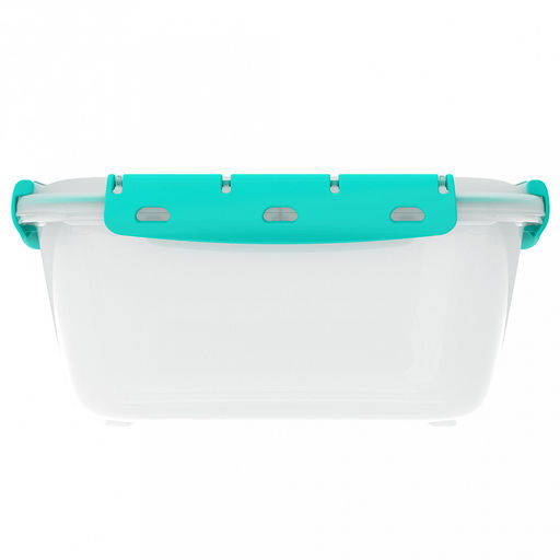 Контейнер для продуктов 3,9л, 26,8х22,6х11,9см, с клипсами, уплотнитель, полипропилен, подходит для СВЧ (Россия) - Домашняя мода фото 3
