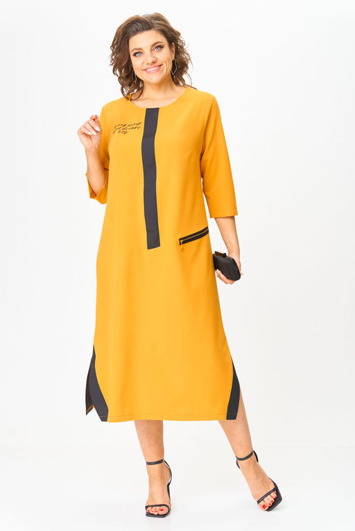 Платье Michel Chic 2073/1 горчичный  фото 5