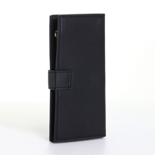 Портмоне мужское на магните, чёрное