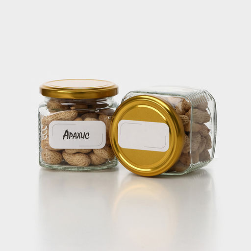 Набор стеклянных банок с золотистой крышкой и этикеткой, ТО-82, 0,39 л, 6 шт - Simaland фото 6