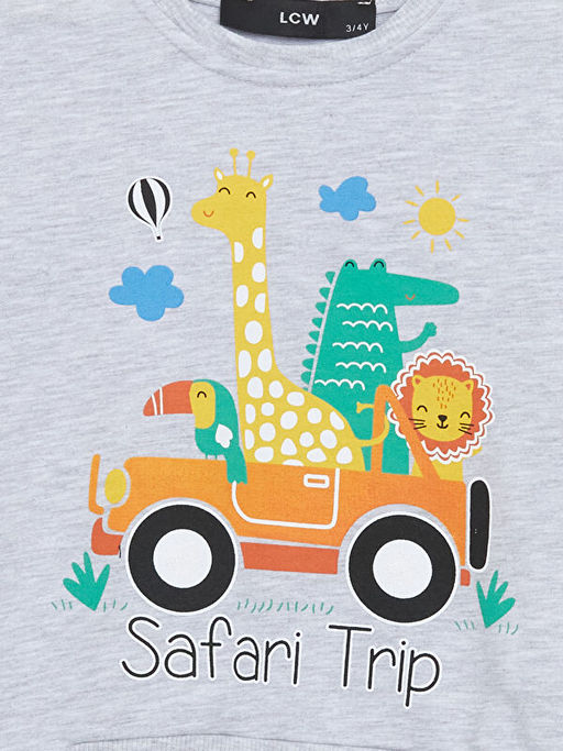 Bisiklet Yaka Kal?n Erkek ?ocuk Sweatshirt - Waikiki фото 2