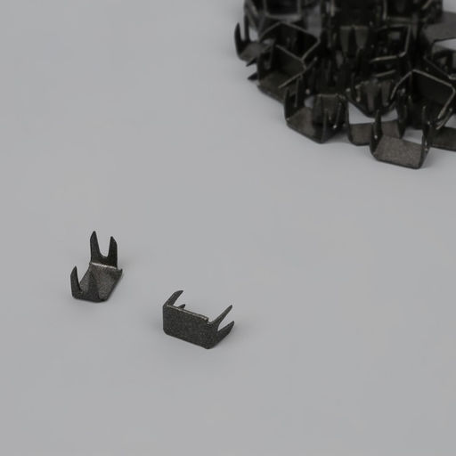 Нижний ограничитель для молнии, металлический, №5, 500±15 шт., цвет чёрный никель