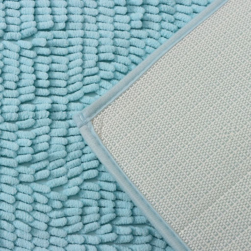 Коврик для ванной Доляна Букли длинные, 50?80 см, длина букли 2 см, цвет голубой  фото 5