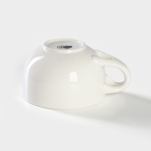 Супница BellaTenero, 450 мл, 15×11.5×7.5 см, с ложкой, на бамбуковой подставке, фарфор, белая