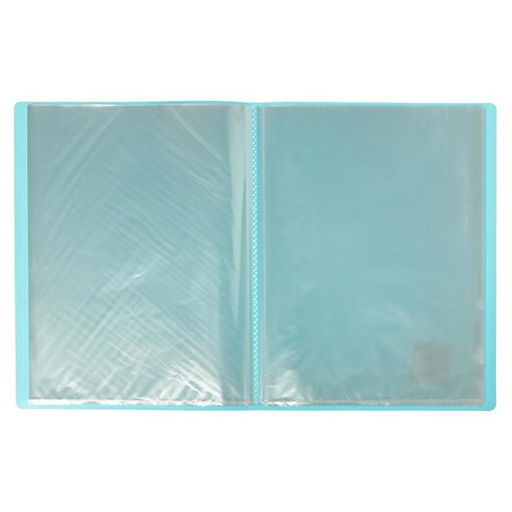 Папка А4 Calligrata, 60 прозрачных вкладышей, 500 мкм, бирюзово-голубой  фото 2