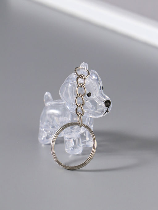 Цена за 3 шт. Брелок пластик "Преданный друг - пёсик" 8х3х5 см