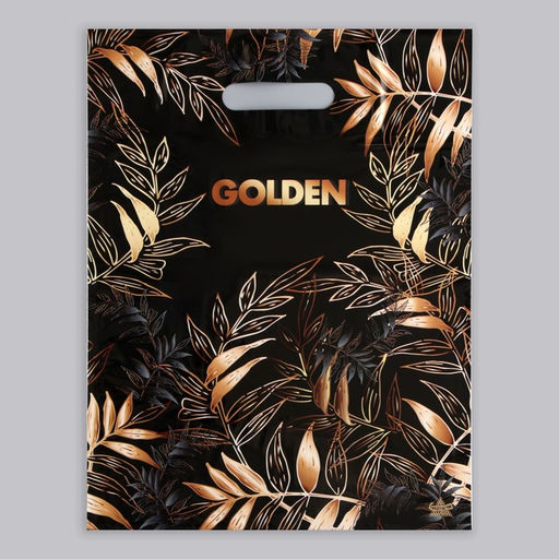 Цена за 50 шт. Пакет «Золотой лес», полиэтиленовый, с вырубной ручкой, 40×31 см, 30 мкм