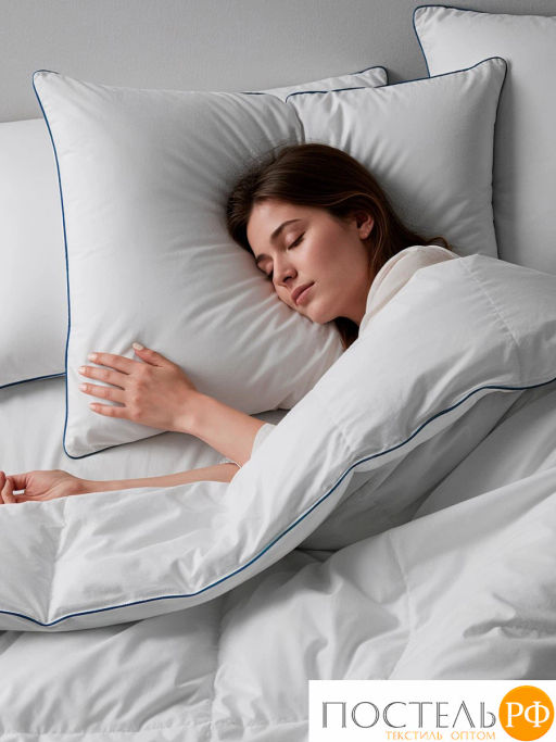 Подушка MEDSLEEP МАЮРА хлопок-тик/пух утиный, 1000 г  фото 9