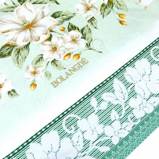 "Япония-2015" Полотенце махровое 100х150см, плотность 300гр/м2, 100% хлопок, "Жасмин", зеленый, Bolangde (Китай)