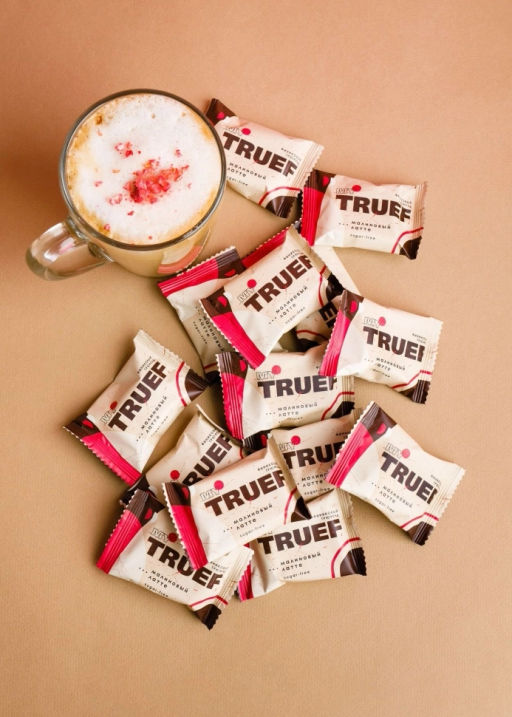 Трюфель финиковый Мy Truef малиновый латте, 360 г | шоу-бокс  24 конфеты - Сибирский кедр фото 11