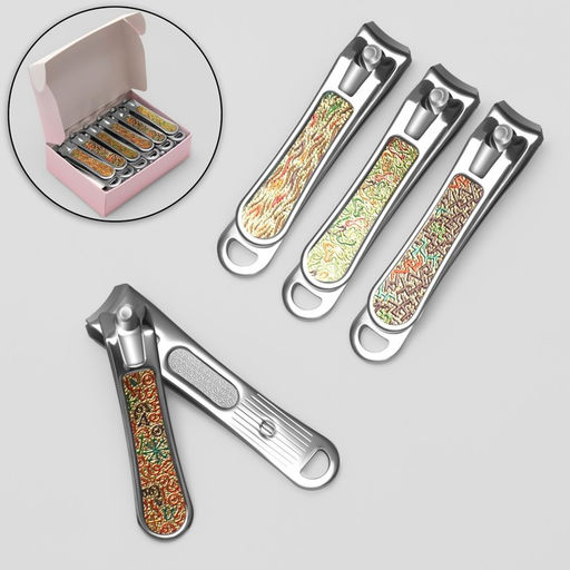 Цена за 12 шт. Кусачки книпсер маникюрные, с пилкой, 5 см, в коробке, МИКС - Qf фото 5