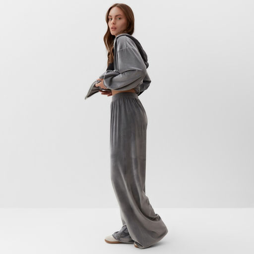 Костюм женский (толстовка, брюки) KAFTAN Plushy, размер 48-50, серый