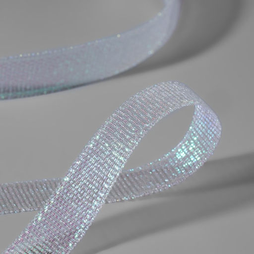 Цена за 3 шт. Лента парчовая, 10 мм, 23±1 м, голографическая