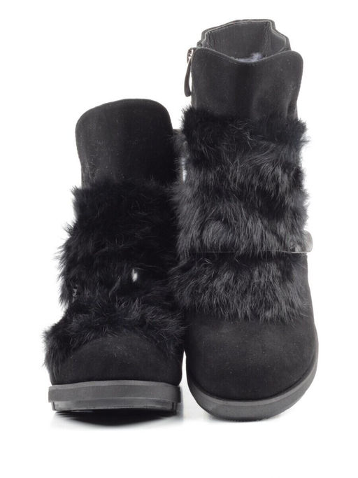 04-907E-7Y1 8J43M Ботинки зимние женские (натуральная замша, натуральный мех)