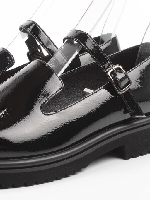 06-DLG05-2 BLACK Туфли женские (натуральная кожа)