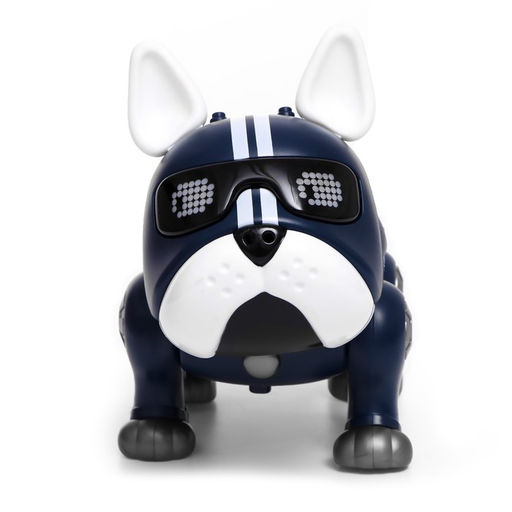 Робот собака Дюк IQ BOT, интерактивный: световые и звуковые эффекты, на батарейках, синий  фото 2