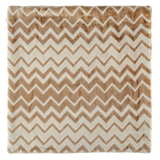 Наволочка декоративная 45х45см Гирвас, велсофт Volna набивной, тиснение зигзаг, полиэстер 100%, плотность 270г/м2, на молнии, на картоне, Домашняя мода (Россия) фото 5